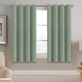 Blackout Curtain for Living Room Thermal Insulated Window Treatment Curtain 54 inch Length Energy Saving Solid Grommet Top Blackout Drape (52"W x 54"L (Pack of 1) / Sea Grass)