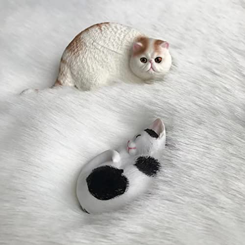 Soft Faux Sheepskin Fur Rug 4x6 White Fluffy Bedside Rug Plush Shag Nursery Rugs Carpet Area Rug for Living Room Bedroom Playing Room Decor (White / 4*6 Sheepskin)