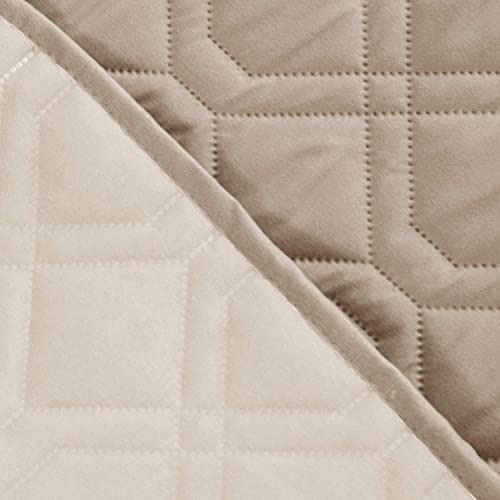 Waterproof Dog Bed Blankets Cover for Bed Couch Sofa Reversible (30x70 Inch (Pack of 1) / Cream+beige)