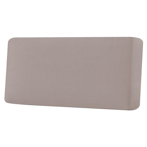 Super Stretch Individual Seat Cushion Covers Sofa Covers Couch Cushion Covers Slipcover Sets Thick Jacquard Textured Twill Fabric (Sand / 1 Cushion Sofa)