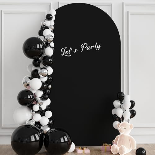 8FT Arch Backdrop Cover Black Arch Covers Strethy Backdrop (8 FT / Black)