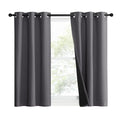 Grey Blackout Curtains for Bedroom 37" Wide x 40" Long 2 Panels (Grey / 37"W x 40"L (Pack of 2))