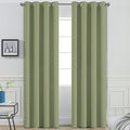 Room Darkening Curtains 52x84 inch Length Sage Green (Sage Green / 52"W x 84"L (Pack of 2))