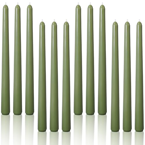 Taper Candles (Olive Glow / 10 Inch-12 Count)
