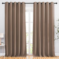 Kitchen Blackout Curtains and Drapes (Cappuccino / 66"W x 90"L (Pack of 2))