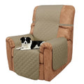 Reversible Recliner Chair Covers (Camel/Beige / 28'' Recliner)