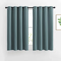 Blackout Greyish Blue Curtains for Bedroom (Greyish Blue / 52"W x 54"L (Pack of 2))