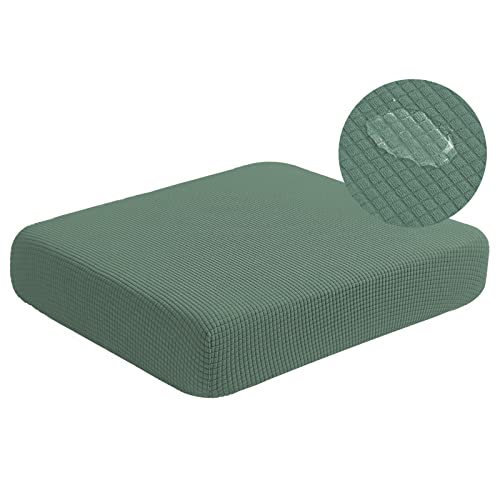 High Stretch Water Repellent Sofa Seat Cushion Covers Couch Slipcover Stretch Furniture Protector for Camper (Small / Matcha Green)