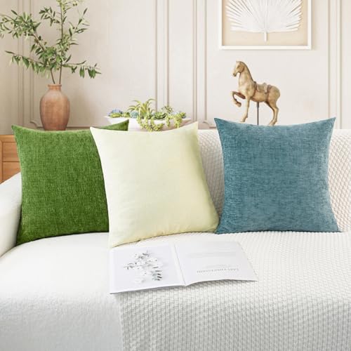 Decorative Couch Throw Pillow Covers 22 X 22 Inches Beige (22" x 22" (Pack of 2) / Beige)