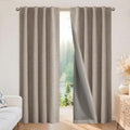 Blackout Curtains for Bedroom (Linen / 42"W x 84"L (Pack of 2))