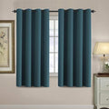Blackout Curtain for Living Room Thermal Insulated Window Treatment Curtain Extra Long 63 inch Length Energy Saving Solid Grommet Top Blackout Drape (52"W x 63"L (Pack of 1) / Dark Teal)