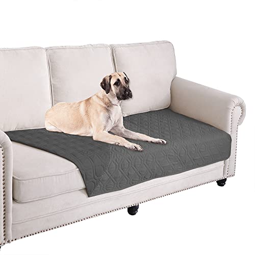 Waterproof Blanket Reversible Dog Bed Cover Pet Blanket for Furniture Bed Couch Sofa (30x70 Inch (Pack of 1) / Darkgrey)