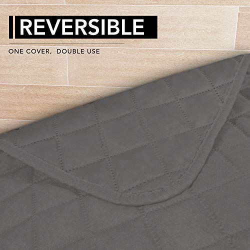 Sectional Couch Covers for Dogs L Shape Sofa Cover Reversible Sofa Slipcover Chaise Lounge Cover Furniture Protector Cover for Pets Dog Cat (42" x 52" / Gray/Gray)