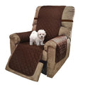 Reversible Recliner Chair Covers (Brown/Beige / 28''recliner-oversized)