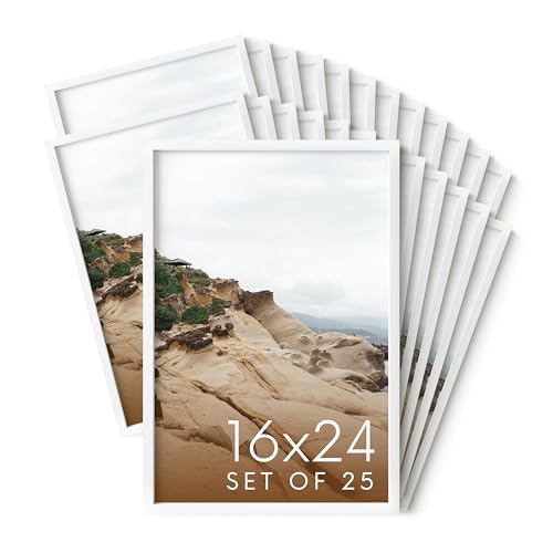 16x24 White Metal Picture Frames (Set of 25 / White Metal / 16x24 in)