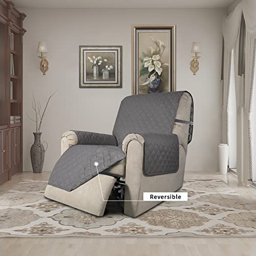 Reversible Couch Cover (Gray/Gray / Medium Recliner)
