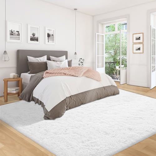 5x7 Area Rug for Living Room (White / 5' x 7' (Rectangular))