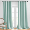Room Darkening Drapes for Nursery (Aqua Blue / 52"W x 120"L (Pack of 2))