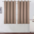 Blackout Curtains 66 x 54 Inch Long Cappuccino Curtains Set of 2 Panels Room Darkening Curtains for Bedroom and Living Room (Cappuccino / 66"W x 54"L (Pack of 2))