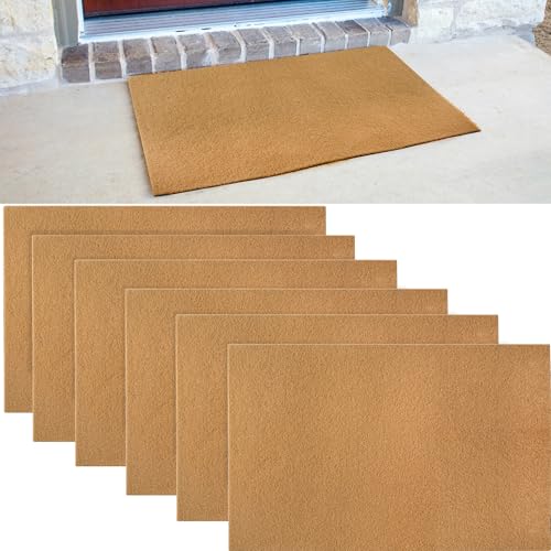 6 Pack Blank Door Mats for Crafting and Painting
