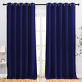 Blackout Room Divider Curtains 118 inches Long 2 Panels (Navy Blue / 66"W x 118"L (Pack of 2))