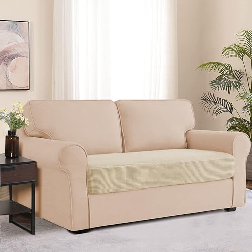 Water Repellent Sofa Cushion Slipcovers (Medium / Ivory)