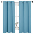 Room Darkening Curtains (Teal Blue / 42"W x 63"L (Pack of 2))