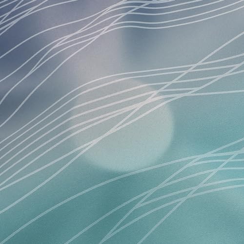 Navy Blue and Teal Gradient Blackout Curtains for Living Room 72 Inch Long (Navy Blue and Teal / 42"W x 72"L (Pack of 2))