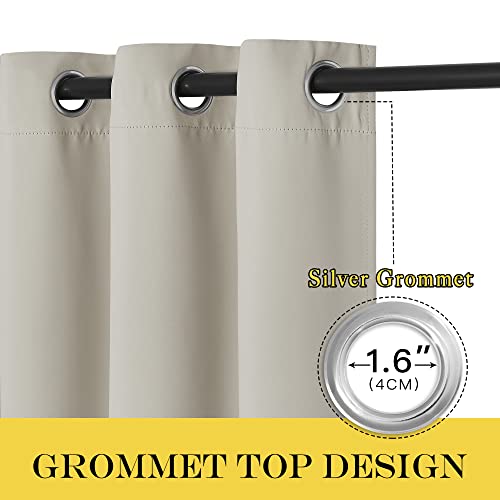 Blackout Natural Window Treatment for Living Room (Natural / 52"W x 108"L (Pack of 1))
