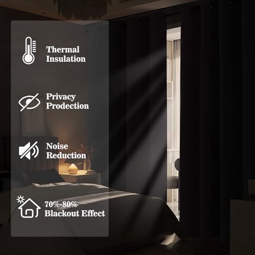 Burgundy Black Ombre Curtains 52x84 Inche Long 2 (52"W x 84"L (Pack of 2) / Burgundy and Black)