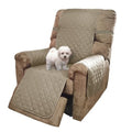 Reversible Recliner Chair Covers (Khaki/Light Grey / 28''recliner-oversized)