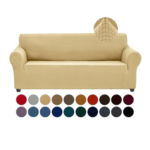 Stretch Couch Cover Slipcovers (Champagne / Large（78"-94"）)