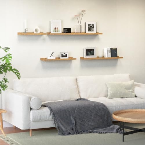 Floating Shelves Set of 2 (Oak / 47.2 in)