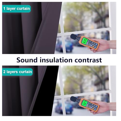 Greyish Purple Blackout Curtains for Baby Room 52" x 84" 2 Panels (Greyish Purple / 52"W x 84"L (Pack of 2))