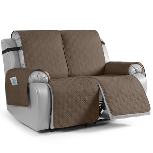 Waterproof Recliner Loveseat Covers Washable (Brown / 2 Seater)
