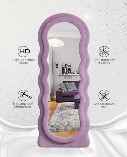 Full Length Mirror (Wavy - Purple)