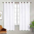 Pure White Room Darkening Curtains 63 Inch for Bedroom (Pure White / 46"W x 63"L (Pack of 2))