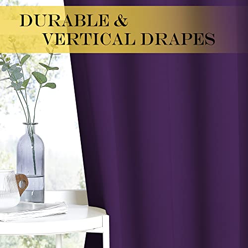 Royal Purple Blackout Curtains 84 inch Length (Royal Purple / 66"W x 84"L (Pack of 1))