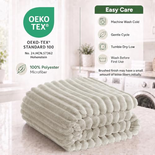 Linen King Size Blanket for Bed (Linen / King (108" x 90"))