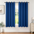 Blackout Curtains 63 inch Length 2 Panels Set (Royal Blue / 42"W x 63"L (Pack of 2))