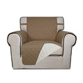 Reversible Chair Sofa Cover Dog Couch Covers for Sofa (Small / Camel/Ivory)