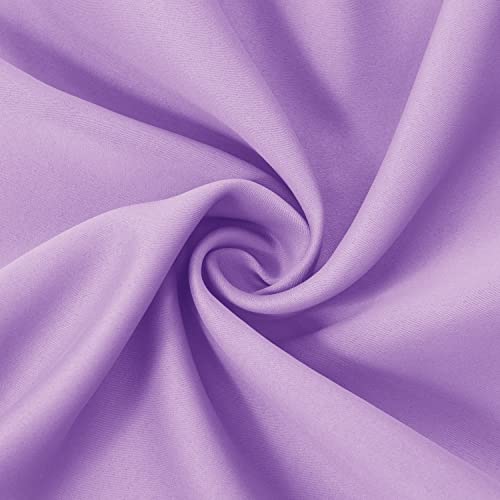 Lavender Blackout Curtains 52 x 54 Inch Length (Lavender / 52"W x 54"L (Pack of 2))