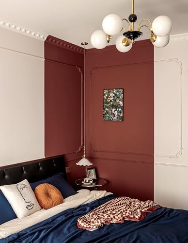 78.7''x17.7''Brick Red Peel and Stick Wallpaper Contact Paper Modern Self Adhesive Wall Paper Removable Textured Solid Color Shelf Cabinet Vinyl Roll (Brick Red / 78.7" x 17.7")