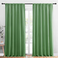 Blackout Curtains Window Draperies (Froest Green / 95"W x 95"L (Pack of 2))