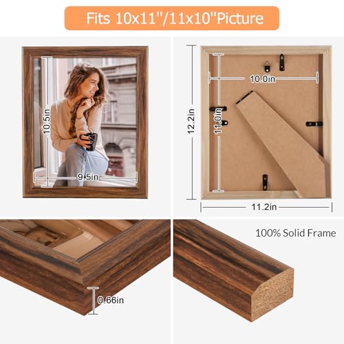 10x11 Wood Frame Brown (Brown / 10x11)