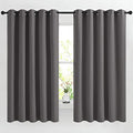 Blackout Curtains Panels for Bedroom (Grey / 66"W x 66"L (Pack of 2))