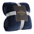 Large Flannel Fleece Throw Blanket (60"x80" / Navy)