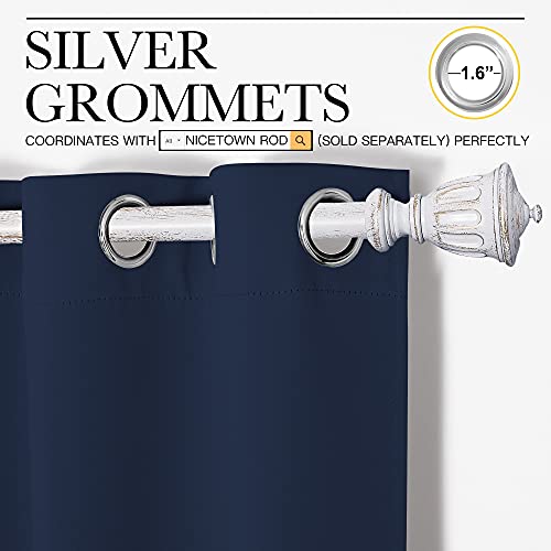 Blackout Curtain Panels (Navy / 42"W x 50"L (Pack of 2))