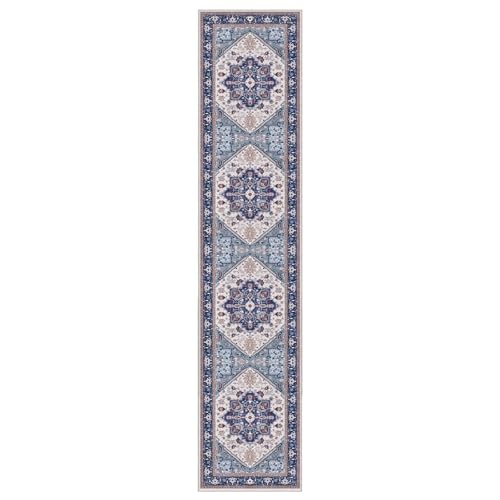 Soft Area Rugs 2x10 (2' x 10' (Runner) / Blue & Red)