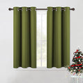 Bedroom Curtain Panels Blackout Draperies (Olive / 42"W x 45"L (Pack of 2))